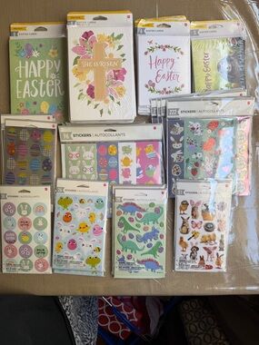 American greetings Easter Greeting Cards & Stickers Assortment - Multi-Color